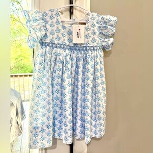 Blue Floral Kids Dress